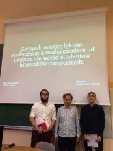 laureaci seminarium kursowego dra Rafała Lawendowskiego - Piotr Bereznowski i Wiktor Wróbel