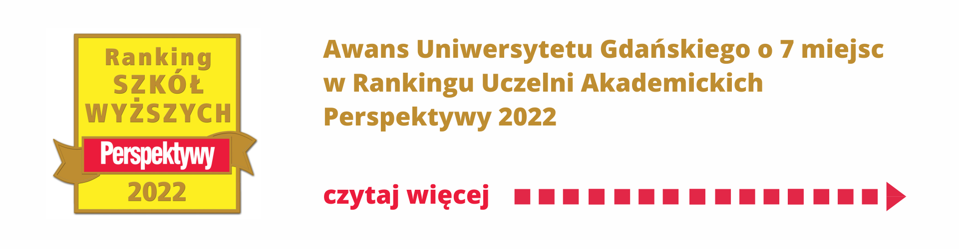 Awans Uniwersytetu Gdańskiego o 7 miejsc w Rankingu Uczelni Akademickich Perspektywy 2022 - czytaj więcej