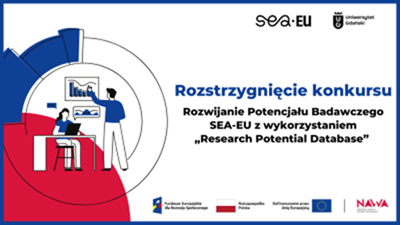 Grafika z informacją o dofinansowaniu dla projektu „Wsparcie działań synergicznych i komplementarnych projektu SEA-EU 2.0 - SEA-nergy”!