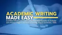 Academic Writing Made Easy - grafika z informacją o kursie