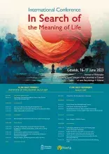 plakat konferencji In Search of the Meaning of Life