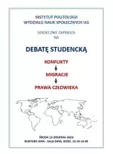 Zaproszenie na Debatę Studencką w dniu 13 grudnia br.