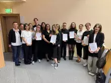 Konkurs Seminariów Kursowych dla osób studiujących na III roku Psychologii - dr Aleksandra Peplińska z grupą finalistów