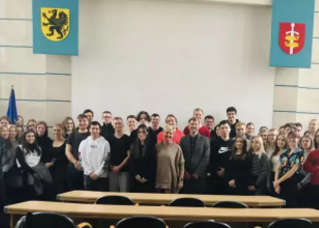 Spotkanie studentów naszego Instytutu z p. Elżbietą Raczyńską, Radną Rady Miasta Gdyni
