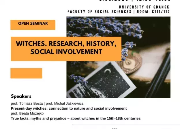 Witches. Research, history, social involvement. Open seminar 8th March 2023