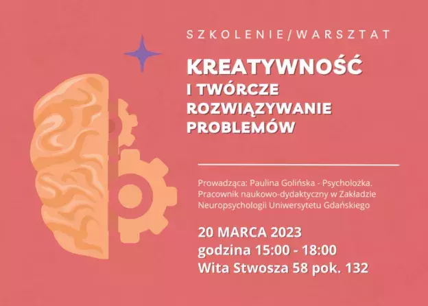 Warsztat: „Kreatywność i twórcze rozwiązywanie problemów” 20 marca