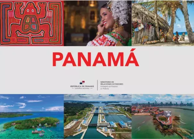 Plakat PANAMA z sześcioma zdjęciami z tego kraju