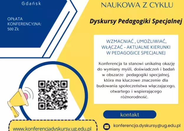 XV KONFERENCJA NAUKOWA Z CYKLU Dyskursy Pedagogiki Specjalnej