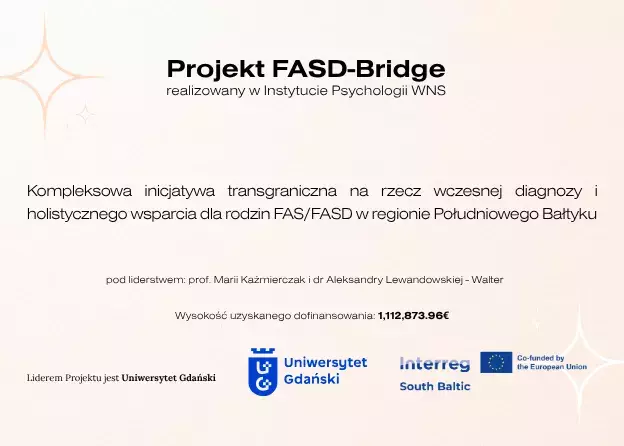 FASD-Bridge – projekt Uniwersytetu Gdańskiego z finansowaniem z programu Interreg Południowy Bałtyk!