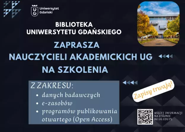 Szkolenia i warsztaty dla nauczycieli akademickich UG – wsparcie w pracy dydaktycznej i badawczej