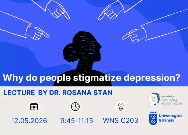"Why do people stigmatize depression?" Wykład dr Rosany Stan