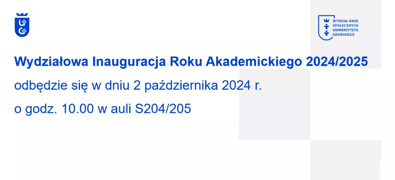 Wydziałowa Inauguracja Roku Akademickiego 2024/2025