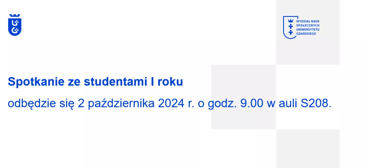 Spotkanie ze studentami I roku