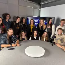 Studenci w studiu TVN