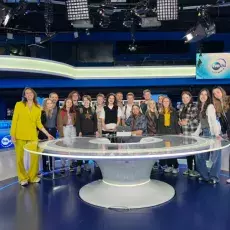 Studenci w studiu TVN